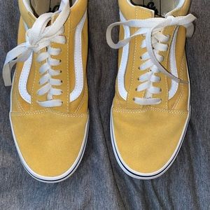 yellow women’s size ten, men’s  8.5 vans